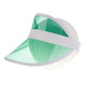 2 PCS PVC Outdoor Transparent Sun Hat Visor Cap for Male / Female(Children's Green)