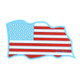 The USA Flag Pattern Car Phone Anti-Slip Mat, Size;21 x 12 x 0.5cm