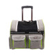 DODOPET Multi-function Outdoor Portable Two Wheels Cat Dog Pet Carrier Bag Knapsack Draw Bar Box (Grey)