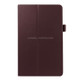 Litchi Texture Leather Case with Holder for Galaxy Tab E 9.6 / T560 / T561(Brown)