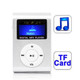 TF (Micro SD) Card Slot MP3 Player with LCD Screen, Metal Clip(Silver)