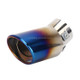 Universal Car Styling Stainless Steel Curved Exhaust Tail Muffler Tip Pipe