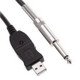 USB PC Guitar Bass Link Recording Audio Adapter Cable