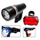 5 LED Water Resistant Bike Bicycle Head Light+ Rear Safety Flashlight