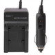 Digital Camera Battery Car Charger for Panasonic VBK180T Lithium Battery(Black)