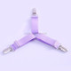 4 PCS  Adjustable Bedspread Tablecloth Curtain Sofa Cover Holder Tent Metal Fixed Clips(Purple)