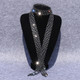 Gun Black Diamond on Black Women Sequined Rhinestone Bow Tie Dance Costume Accessories