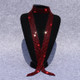 Red Diamond on Black Women Sequined Rhinestone Bow Tie Dance Costume Accessories