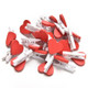 50 PCS Mini Red Heart Love Wooden Photo Paper Peg Pin Clothespin Craft Postcard Clips