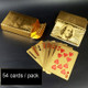 Creative Frosted Golden Dollar Back Texture Plastic From Vegas to Macau Playing Cards Texas Poker Novelty Collection Gift