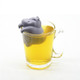 2 PCS Silicone Hippo Shaped Tea Infuser Reusable Tea Strainer Coffee Herb Filter For Home(Gray)