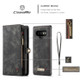 CaseMe-008 Detachable Multifunctional Horizontal Flip Leather Case for Galaxy Note9, with Card Slot & Holder & Zipper Wallet & Photo Frame(Black)