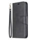 For Huawei Mate 30 Lite Retro Lambskin Texture Pure Color Horizontal Flip PU Leather Case with Holder & Card Slots & Wallet & Lanyard(Black)