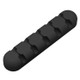 ORICO CBS5 Silicone Material Desktop Cable Manager Winder Fixer, Size: 9.6*2*1.2cm(Black)