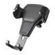 Litchi Texture Gravity Car Mount Phone Holder (Black)