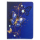 For iPad 10.5 inch Colored Drawing Pattern Horizontal Flip PU Leather Case with Holder & Card Slots & Wallet(Purple Butterfly)