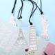 2 PCS Classic Architectural Historical Sites Metal Bookmarks Office Supplies(Eiffel Tower)