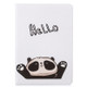 For iPad 10.5 inch Colored Drawing Pattern Horizontal Flip PU Leather Case with Holder & Card Slots & Wallet(Hello Panda)