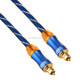 EMK LSYJ-A 3m OD6.0mm Gold Plated Metal Head Toslink Male to Male Digital Optical Audio Cable