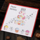 5 PCS Creative Cutout Beautiful Birthday Greeting Card(Birthday Cake)