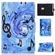 For Galaxy Tab S6 T860 / T865 Colored Drawing Horizontal Flip Leather Case with Holder & Card Slots & Sleep / Wake-up Function(Sheet Music)