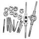 20 PCS Multi-specification Tap and Die Combination Set Hand Metric Wire Tapping Wrench Winch