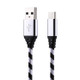 1m USB to USB-C / Type-C Nylon Weave Style Data Sync Charging Cable, for Galaxy S8 & S8 + / LG G6 / Huawei P10 & P10 Plus / Oneplus 5 and other Smartphones (Silver)