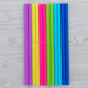 10 PCS Food Grade Silicone Straws Cartoon Colorful Drink Tools with 1 Brush, Straight Pipe, Length: 25cm, Outer Diameter: 11mm, Inner Diameter: 9mm, Random Color Delivery