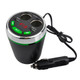 A23 Multi-function Car Kit Bluetooth Charger Cigarette Lighter, Support Bluetooth / TF Card / USB Disk / USB(Green)