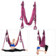 6 Handles Bodybuilding Handstand Inelasticity Aerial Yoga Hammock(Dark Purple)