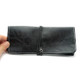 Retro Leather Sunglasses Case Handmade Soft Eyeglasses Protector Bag(Black)