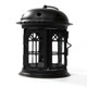 Antique Iron Star House Candlestick Romantic Wedding Candle Holder Lantern Retro Home Decoration Sconce(Black)