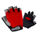 Summer Men Women Fitness Gloves Gym Weight Lifting Cycling Yoga Training Thin Breathable Antiskid Half Finger Gloves, Size:S(Red)