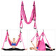6 Handles Bodybuilding Handstand Inelasticity Aerial Yoga Hammock(Pink)
