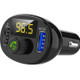 BT23 Wireless Car FM Transmitter QC 3.0 Quick Charge, Support USBx2 / Hands-free Calling(Black)