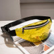 Women Sequins Laser Waist Pack Multi-functional Sports Chest Waist Bag(Yellow)