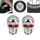 2 PCS Motorcycle Electric Vehicle Universal Personality Modified License Plate Frame Skull Screw(Silver)