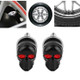 2 PCS Motorcycle Electric Vehicle Universal Personality Modified License Plate Frame Skull Screw(Black)