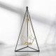 Minimalist Wrought Iron Scented Candle Holder Romantic Candlelight Dinner Home Wedding Props Ornaments, Style:XY2015