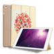 Maple Pattern Horizontal Flip PU Leather Case for iPad 9.7 (2018) & (2017) / Air 2 / Air, with Three-folding Holder & Honeycomb TPU Cover