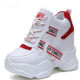 Platform Casual Sports Shoes, Size:37(red)