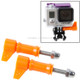 2 PCS TMC HR213 L-Shape Tighter Torque Screw for GoPro HERO4 /3+ /3 /2(Orange)