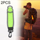 2 PCS Outdoor Backpack Reflective Strap Field Distress Signal Light(Green)