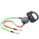 Two-headed Creative Automatic Retractable Pet Traction Rope (Grey)