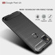 For Goolge Pixel 4a Brushed Texture Carbon Fiber Shockproof TPU Case(Black)