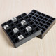 300 PCS Overlap Coins Game Coin Plastic Storage Box(Black)