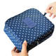 2 PCS Waterproof Make Up Bag Travel Organizer for Toiletries Kit(Navy dot)