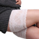 Fashion Ladies Small Lace Silicone Non-slip Leg Shaper Bands Elastic Thigh Socks Cover, Size: 47-55cm(White)