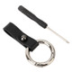 Car Leather Key Ring Round Ring Keychain with Screwdriver