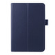 Litchi Texture Horizontal Flip Solid Color Smart Leather Case with Two-folding Holder & Sleep / Wake-up Function for Galaxy Tab S2 8.0 / T715(Dark Blue)